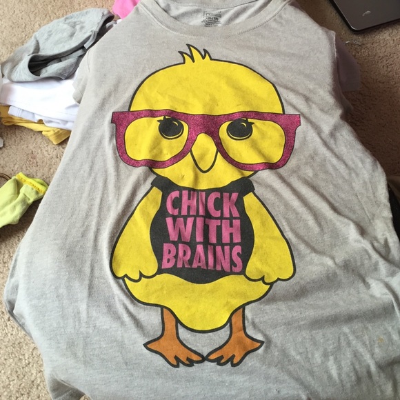 Chick with Brains T shirt