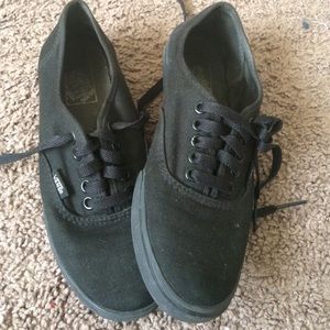 Vans black shoes
