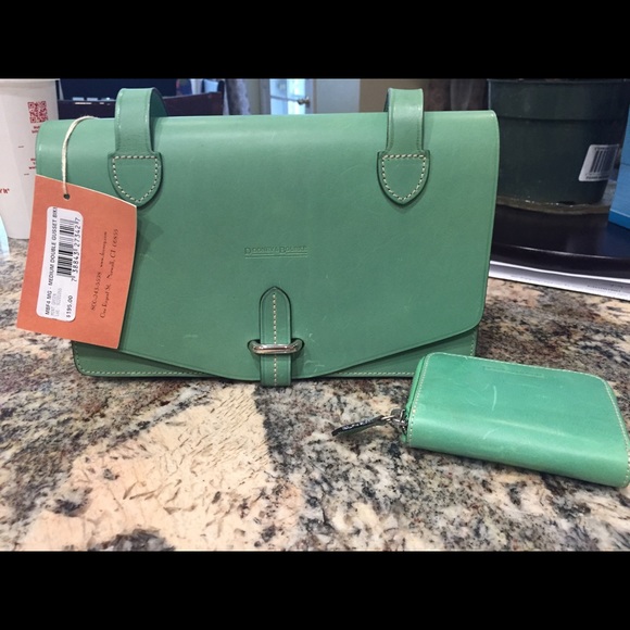 Dooney & Bourke Mint green bag and small wallet