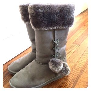 JustFab Lightly Used Grey Booties