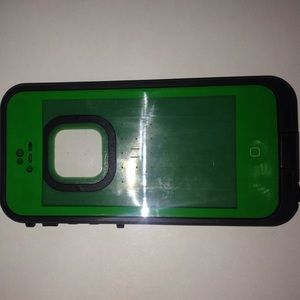 green iphone 5 lifeproof