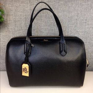 Lauren by Ralph Lauren large satchel barrel