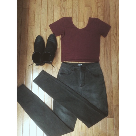 BDG Super High-Rise Long Grey Jeans