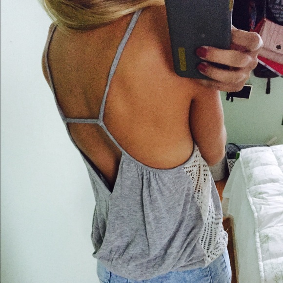 Free People Gray Trendy Tank - Picture 4 of 4