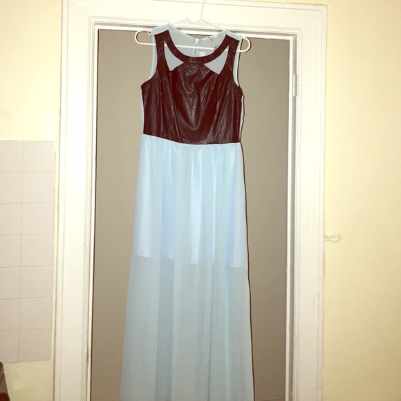 Light blue maxi dress