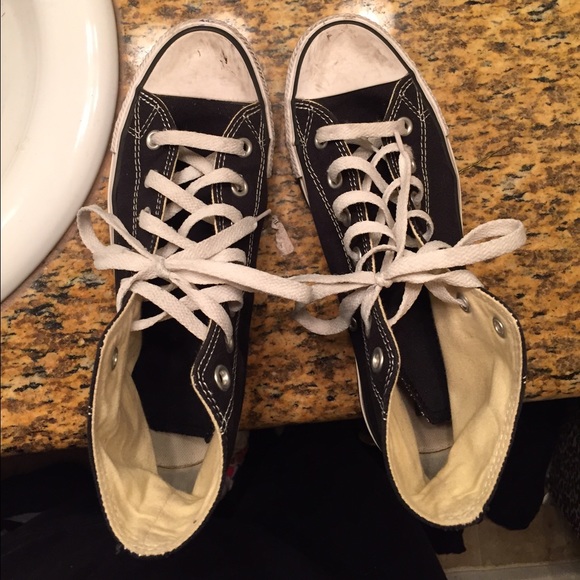 Black converse high tops