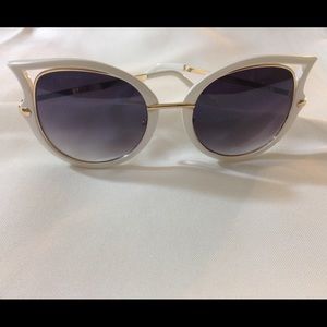 White and Gold Sunglasses