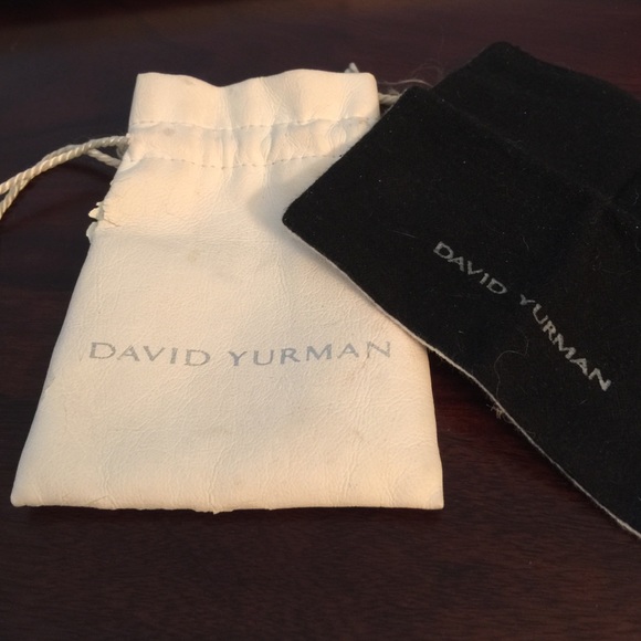 Authentic David Yurman storage bag and dust cloth