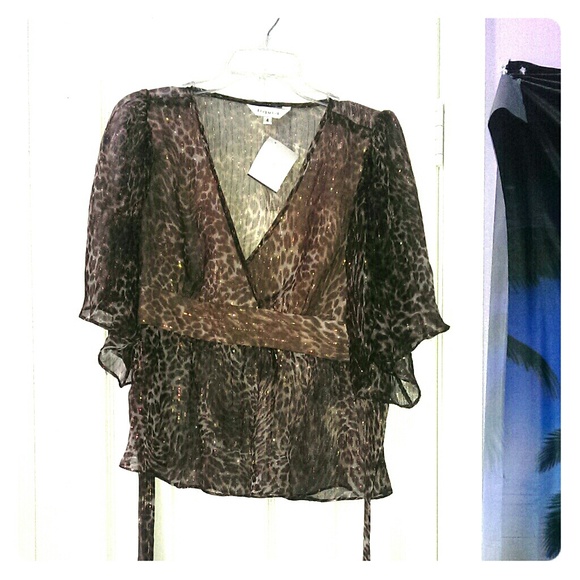 Liquid cheetah top