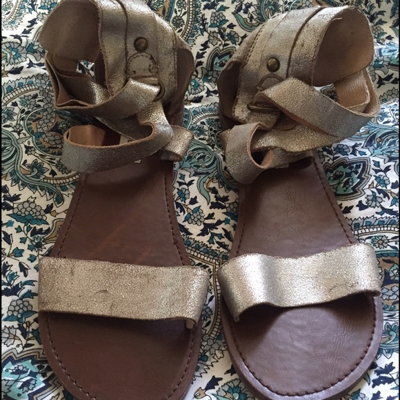 Steve Madden Strappy Sandals (Silver)