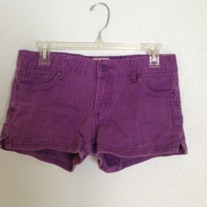 Purple booty shorts