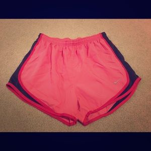 Salmon and Black Nike Shorts