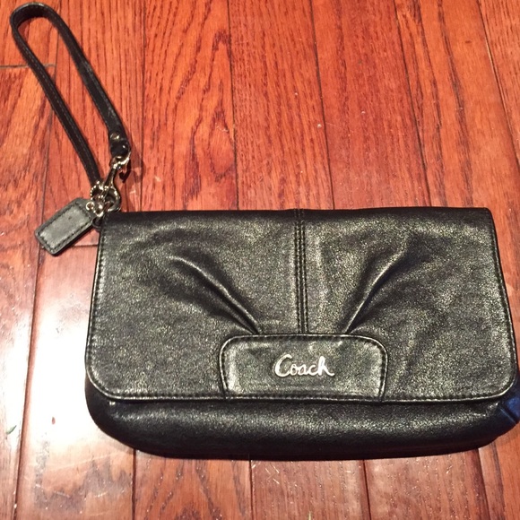 Authentic black Coach wristlet. Perfect condition.