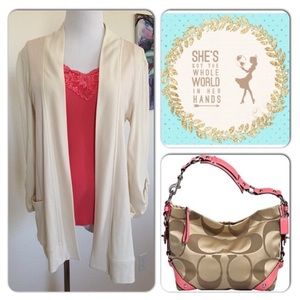 Long Open Front Cardi
