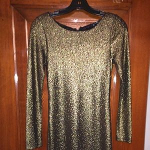 Alice + Olivia Dresses - Alice & Olivia Gold "SELMA" Mesh Back Dress,Sz Med Alice + Olivia Dresses - Alice & Olivia Gold "SELMA" Mesh Back Dress,Sz Med