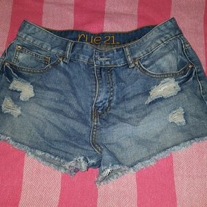 High waisted shorts