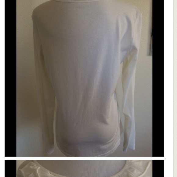 White Ruffle Top - Picture 2 of 4