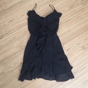 🌬final price H&M black ruffle dress