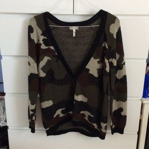 KIRRA CAMO PATTERN CARDIGAN