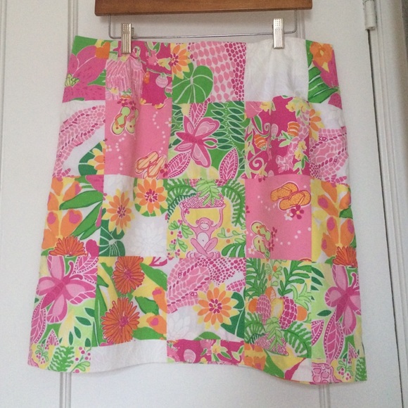 Lilly Pulitzer patchwork skirt - size 14