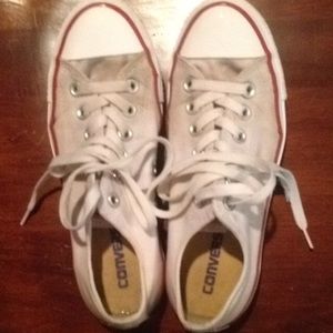 white converse.