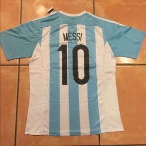 Messi Argentina Soccer Home Jersey #10