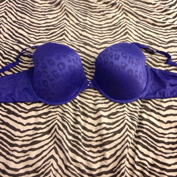 Blue cheetah bra