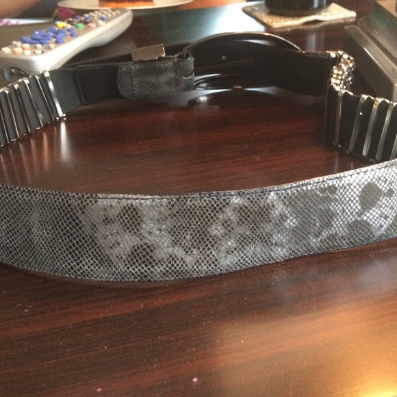 Snake skin genuine leather belt