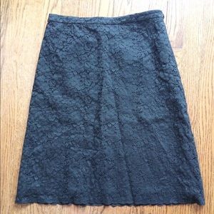 Black lace Banana Republic skirt
