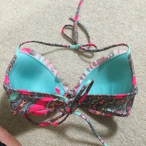 NWOT VS PINK Paisley bikini top