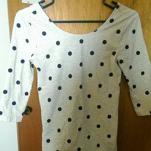 3/4 length sleeve fitted top