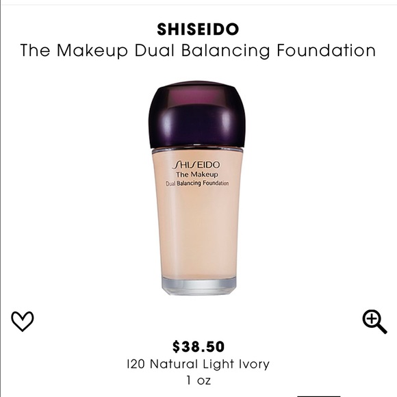 Shiseido dual balancing foundation