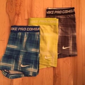 Nike pro compression shorts