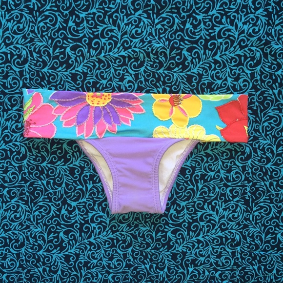 (San Lorenzo) Belted Embroidered Bikini Bottom XS