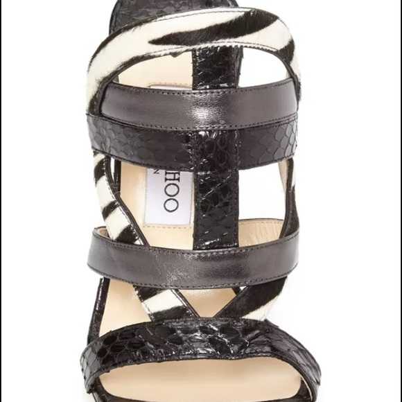 🚫SOLD🚫 Jimmy Choo Vanisa Strappy CalfHair Mule 5 - Picture 3 of 4