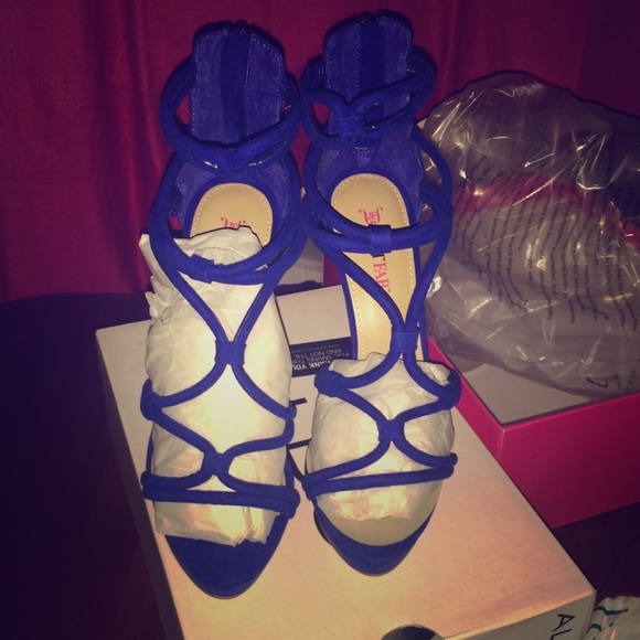 Royal blue heels