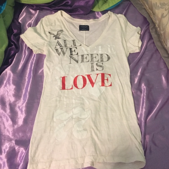 All We Need Is Love American Eagle V-neck