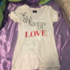 All We Need Is Love American Eagle V-neck