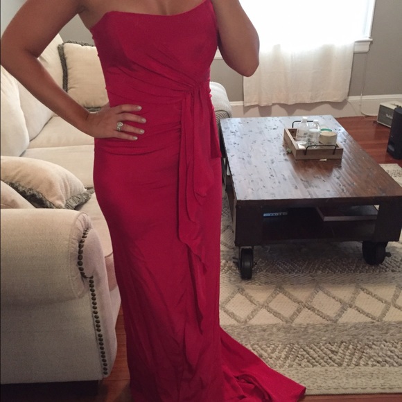 Nicole Miller fuschia ball gown