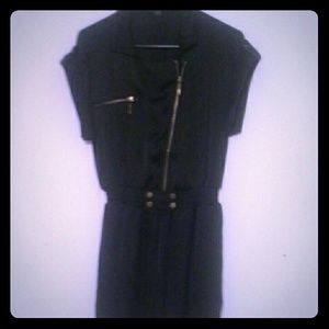 Black zipper dress