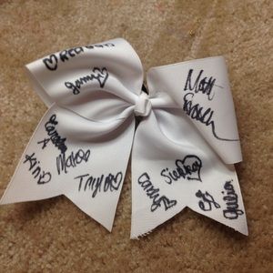 Autographed cheer bow