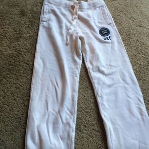 Cream Abercrombie sweats