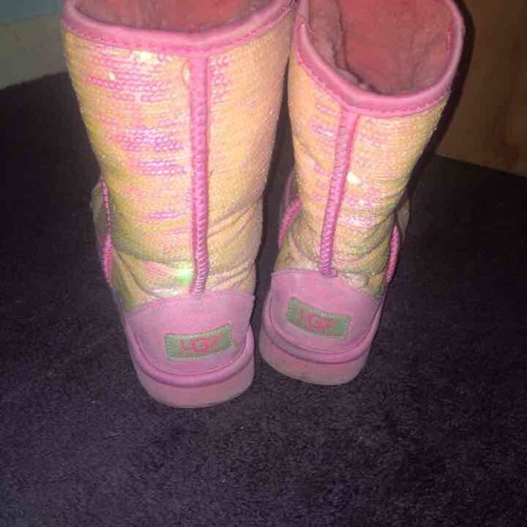 pink sequin uggs