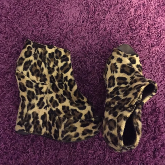 Cheetah booties