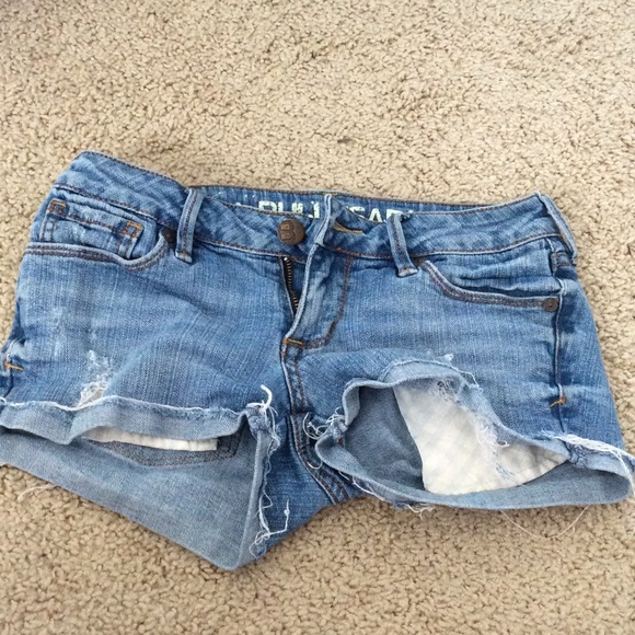 BULLHEAD BLUE JEAN SHORTS