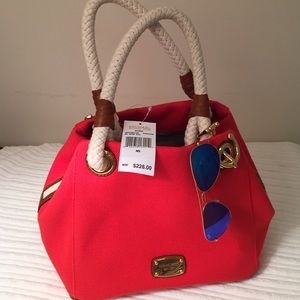NWT Michael Kors Red Nautical Handbag