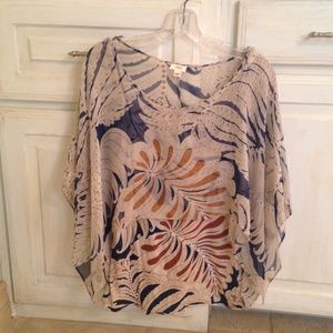 Anthropologie flowy top and tank sz s