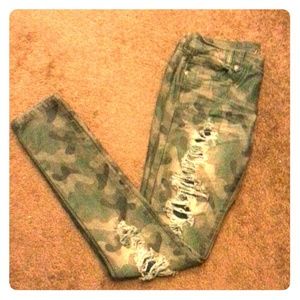 Ripped Camo Jeans