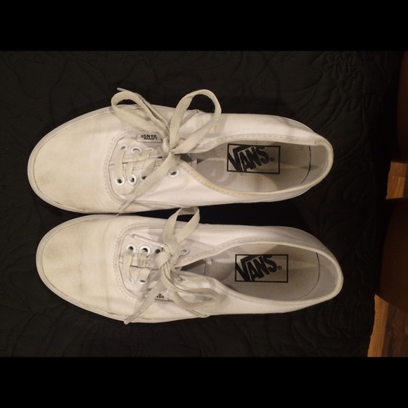 used white vans shoes