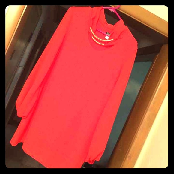 NWOT Valentines Day 💕Red orange Venus Dress❤️ - Picture 1 of 3